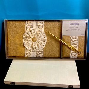 Guestbook with pen